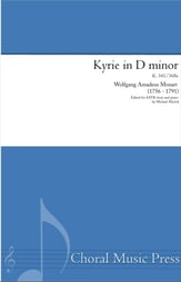 Kyrie in D minor SATB choral sheet music cover